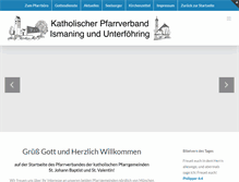 Tablet Screenshot of ismaning-katholisch.de